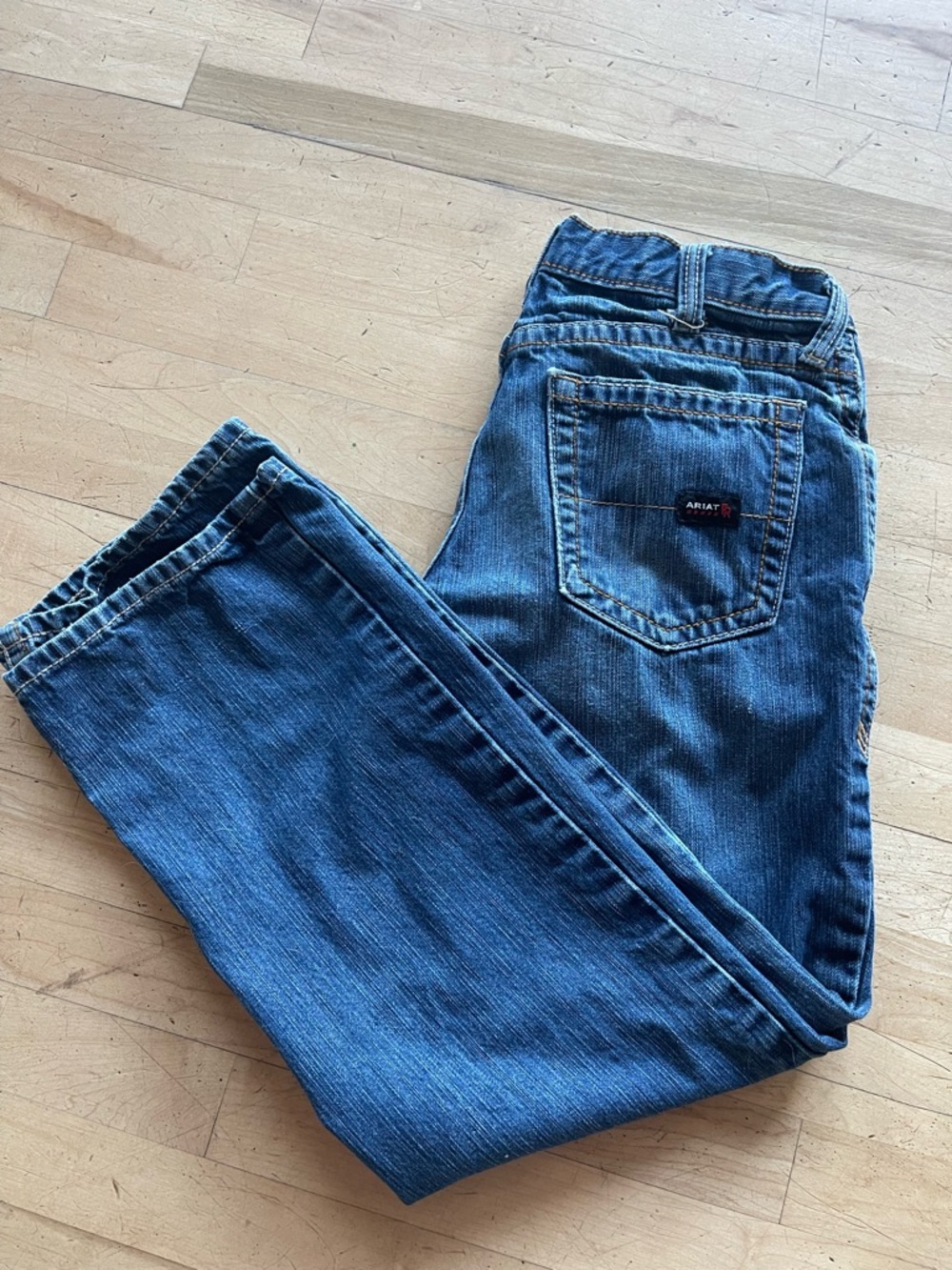 Men’s Ariat Mid-Blue M4 Low Rise Boot Cut Jeans 30x30